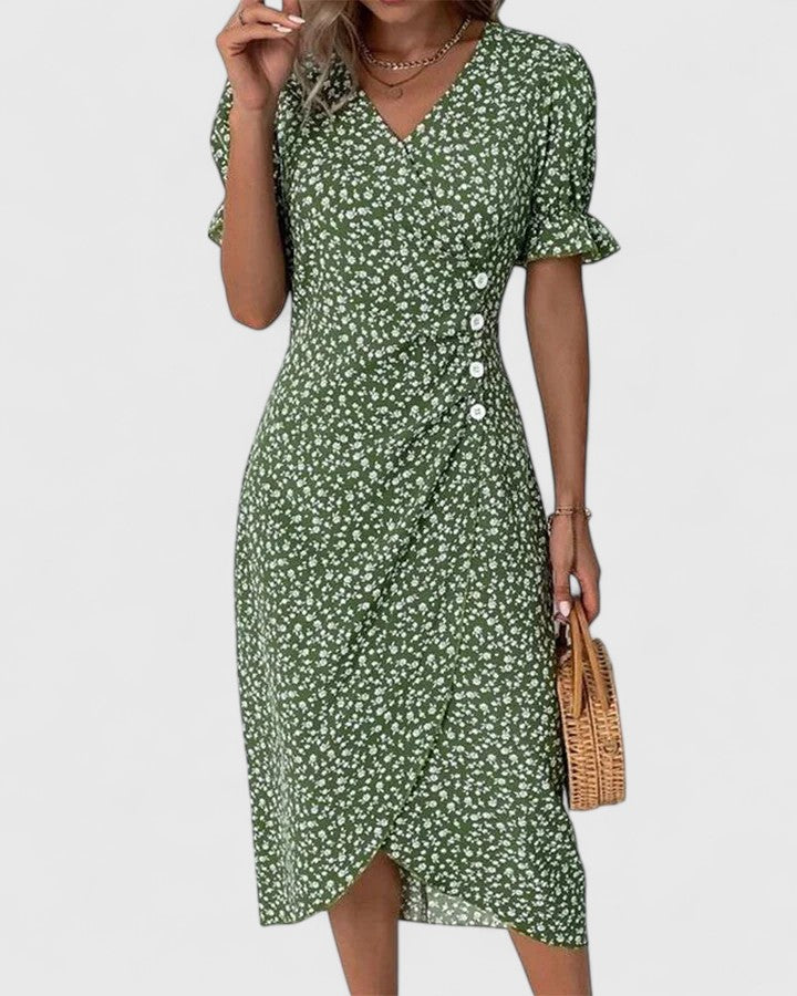 Women's Relaxed Midi Dress – Lightweight Flowy Day Dress