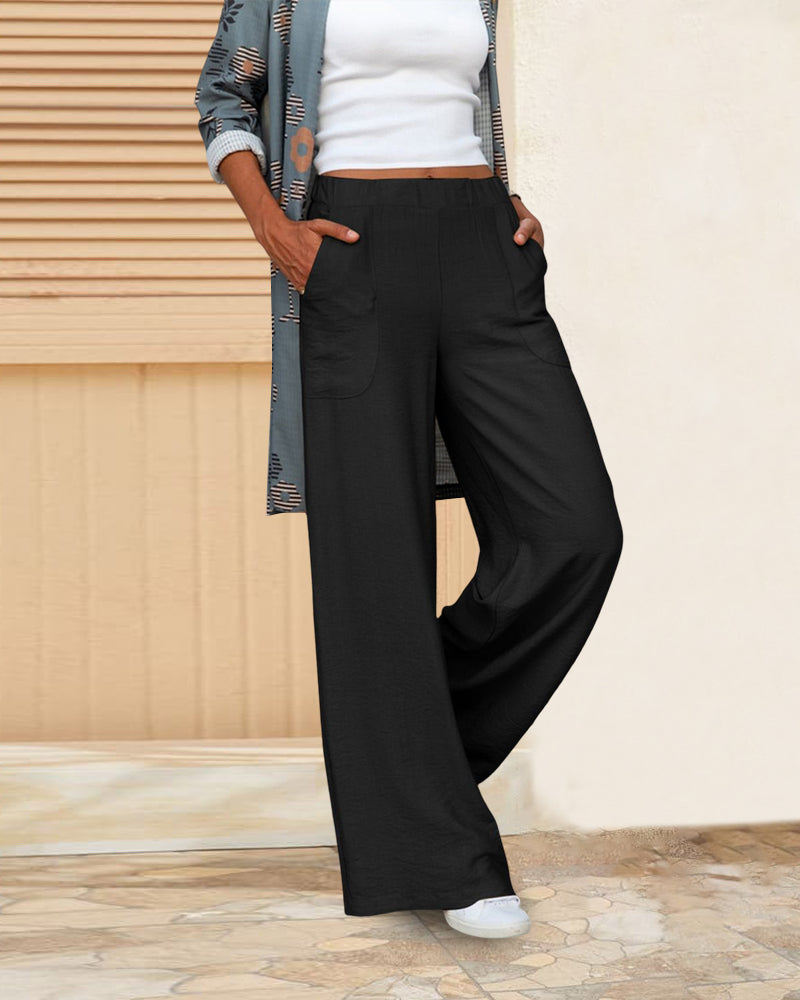 Women's High Rise Slim Fit Pants – Fitted Tailored Dress Trousers