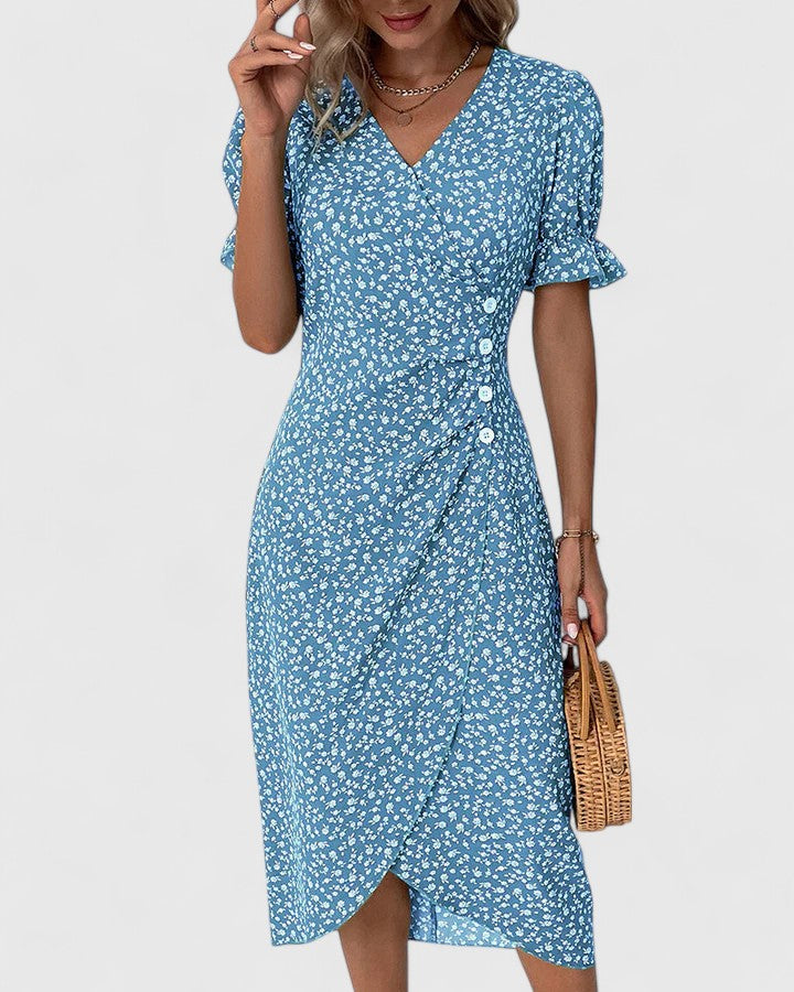 Women's Relaxed Midi Dress – Lightweight Flowy Day Dress