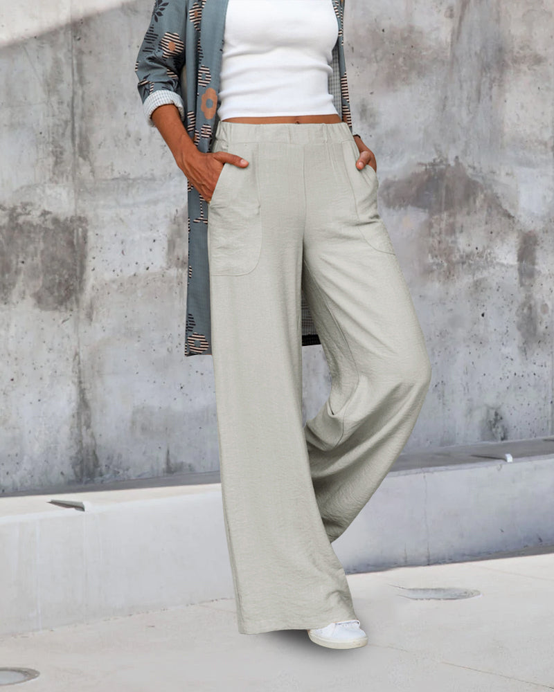 Women's High Rise Slim Fit Pants – Fitted Tailored Dress Trousers