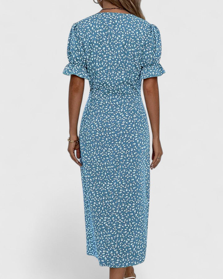 Women's Relaxed Midi Dress – Lightweight Flowy Day Dress