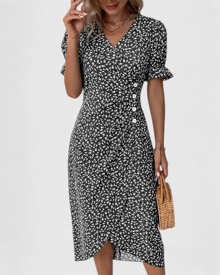 Women's Relaxed Midi Dress – Lightweight Flowy Day Dress