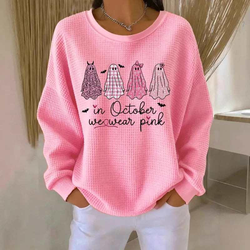 Women's Relaxed Textured Sweater – Everyday Long Sleeve Pullover