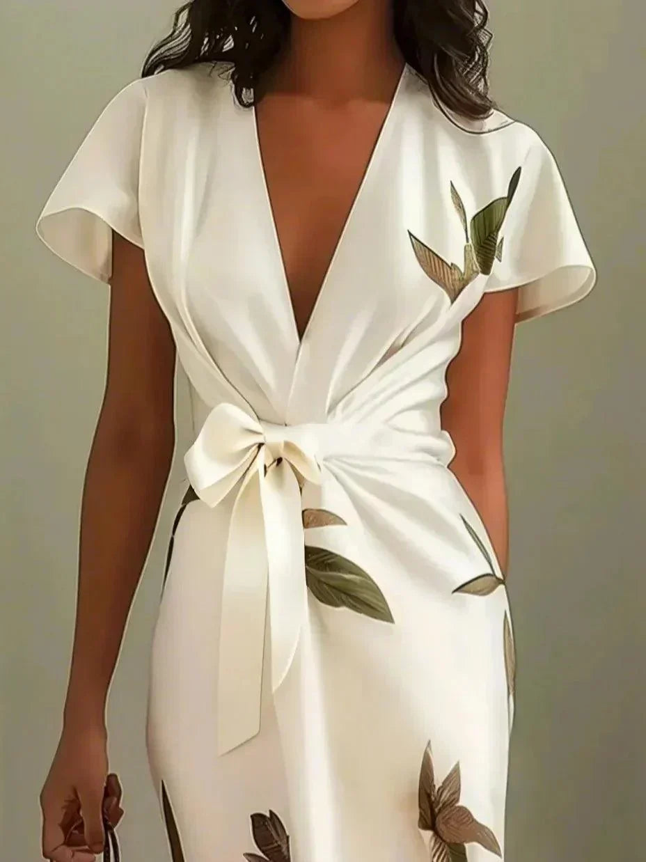 Women's Floral Occasion Dress – Flowy Feminine Day-to-Evening Dress