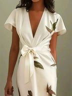 Women's Floral Occasion Dress – Flowy Feminine Day-to-Evening Dress