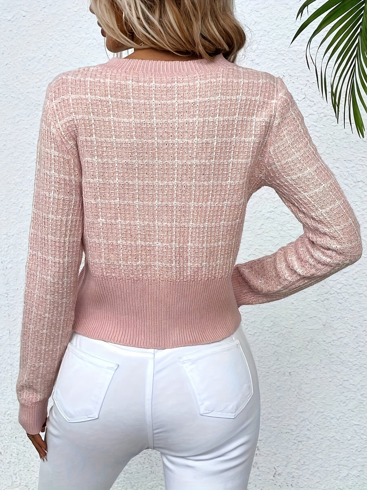 Women's Short Sleeve Cropped Cardigan – Tailored Button Cardigan