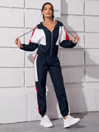 Women's Zip-Up Lounge Set – Hooded Legging Two-Piece Set