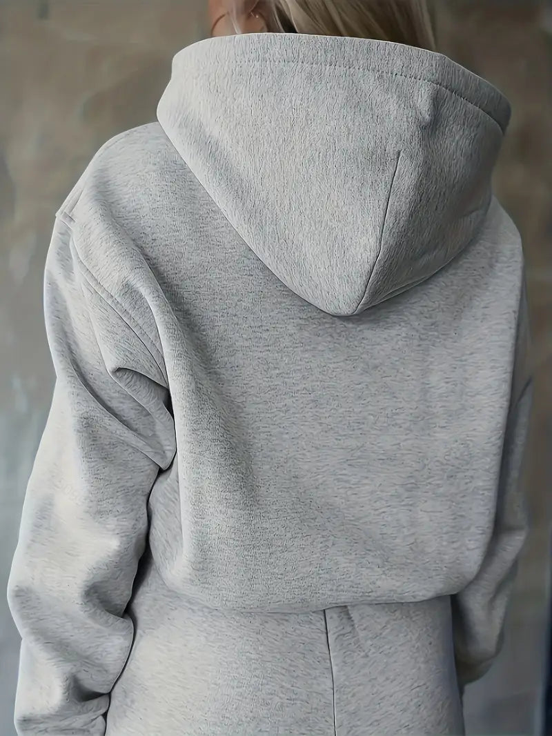 Women's Graphic Hoodie Tracksuit – Wide Leg Lounge Set