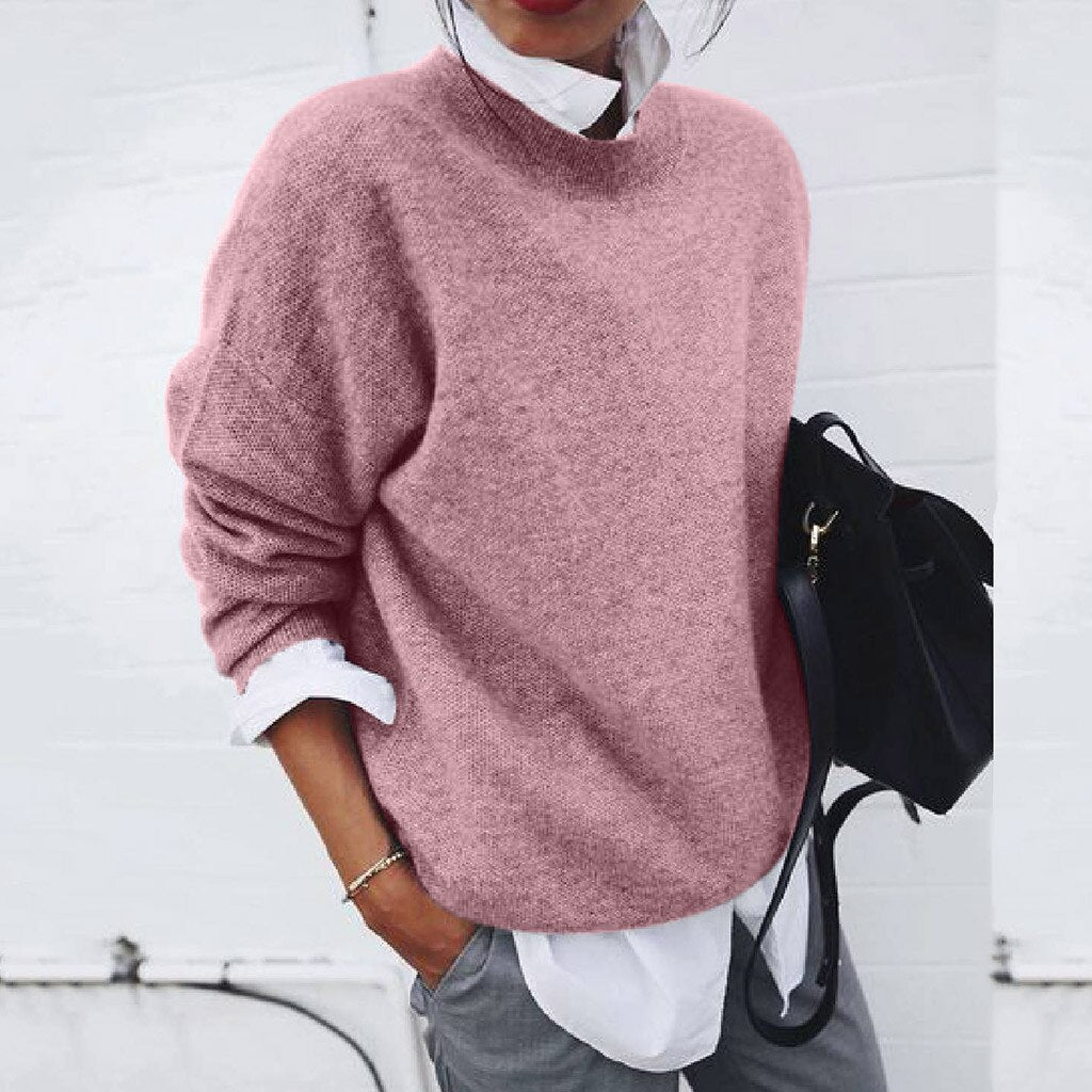 Women's Soft Knit Pullover – Relaxed Everyday Sweater