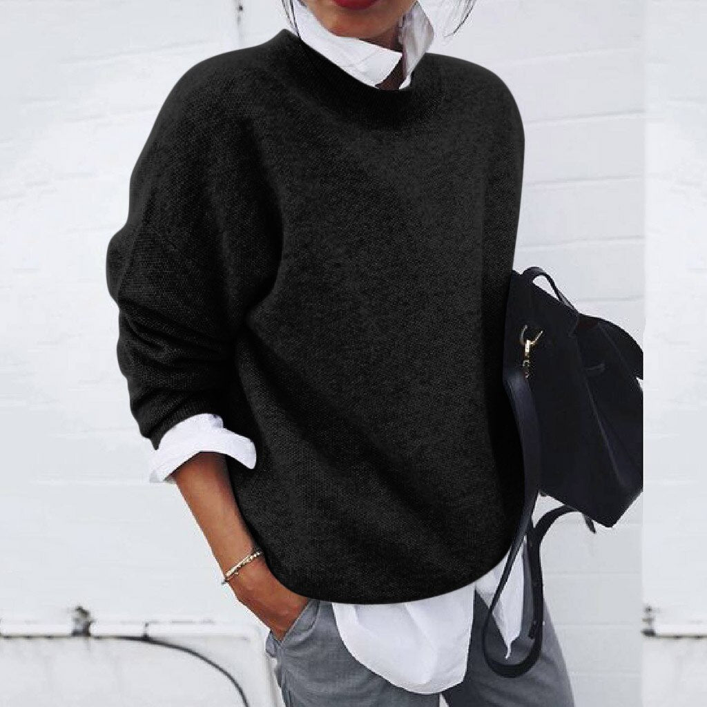 Women's Fine Knit Sweater – Office Knit Pullover