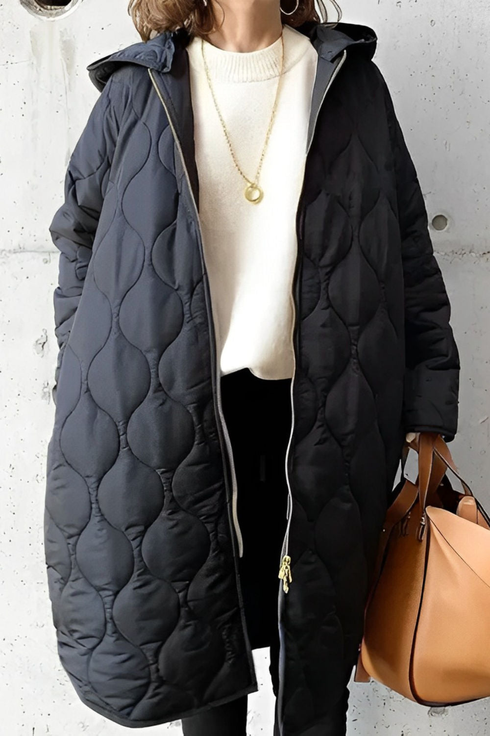 Women's Long Puffer Coat – Hooded Winter Jacket