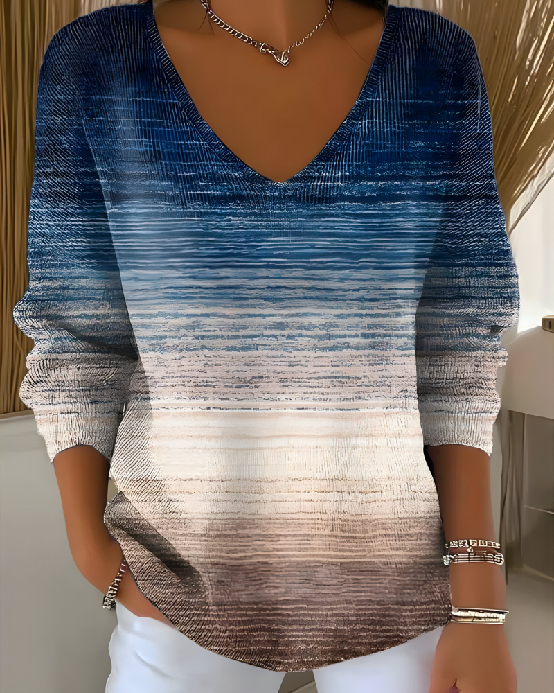 Women's Shimmer Ribbed Sweater – Glitter Long Sleeve Knit Pullover