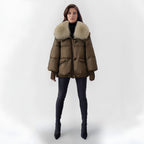 Women's Faux Fur Puffer Jacket – Longline Winter Coat