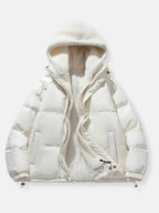 Women's Fleece Lined Winter Jacket – Hooded Zip Coat