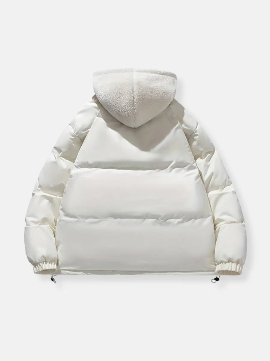 Women's Fleece Lined Winter Jacket – Hooded Zip Coat