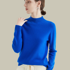 Women's Fitted Turtleneck Sweater – Classic Roll Neck Winter Sweater