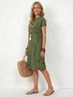 Women's Everyday Print Dress – Relaxed Flowy Day Dress