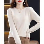 Women's Everyday Crew Neck Sweater – Soft Long Sleeve Knit Pullover