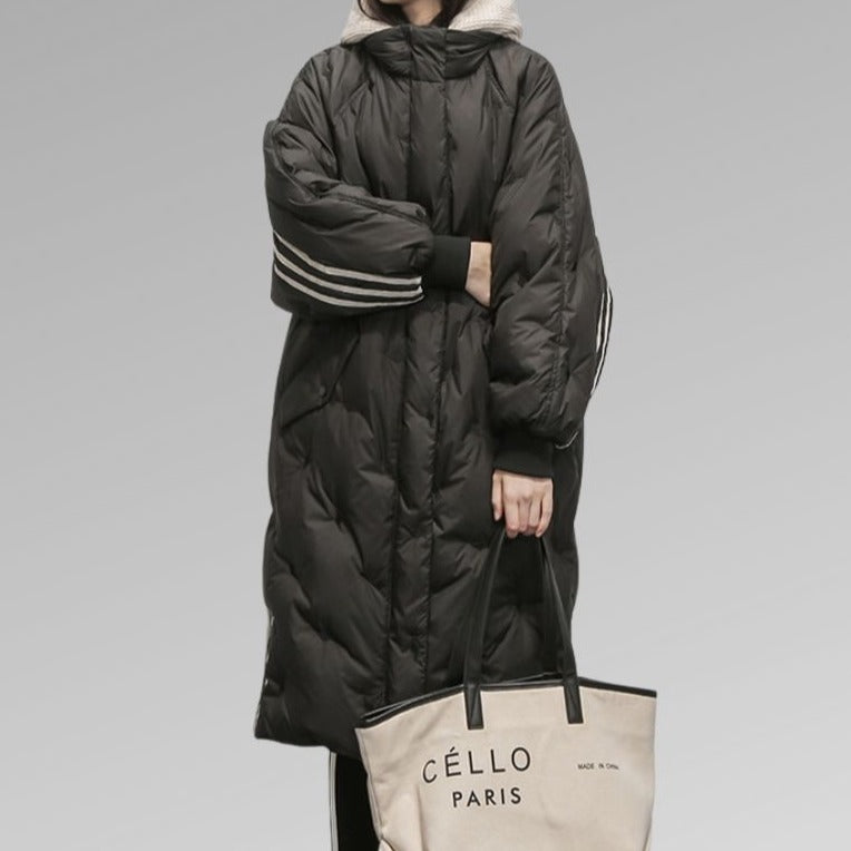 Women's Long Puffer Jacket – Quilted Winter Coat