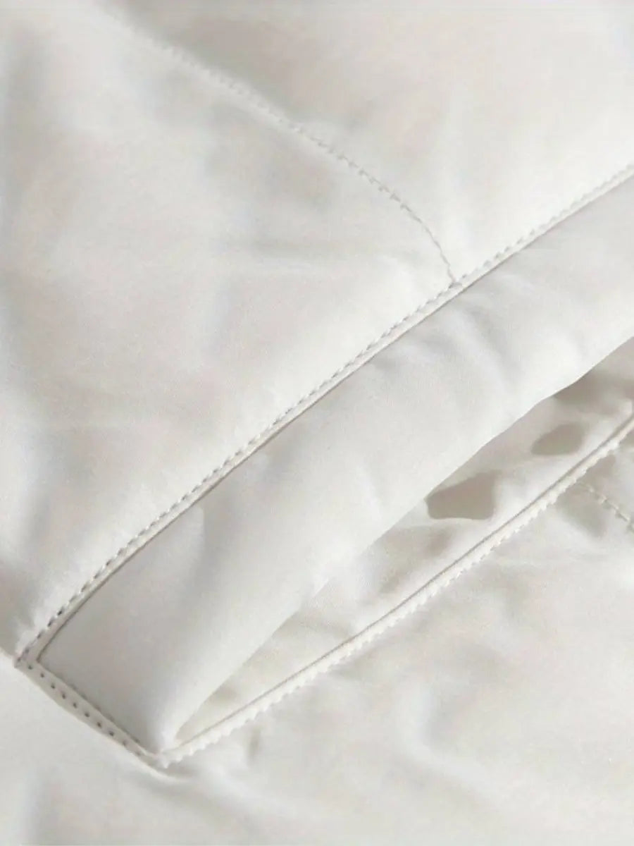 Women's Fleece Lined Winter Jacket – Hooded Zip Coat