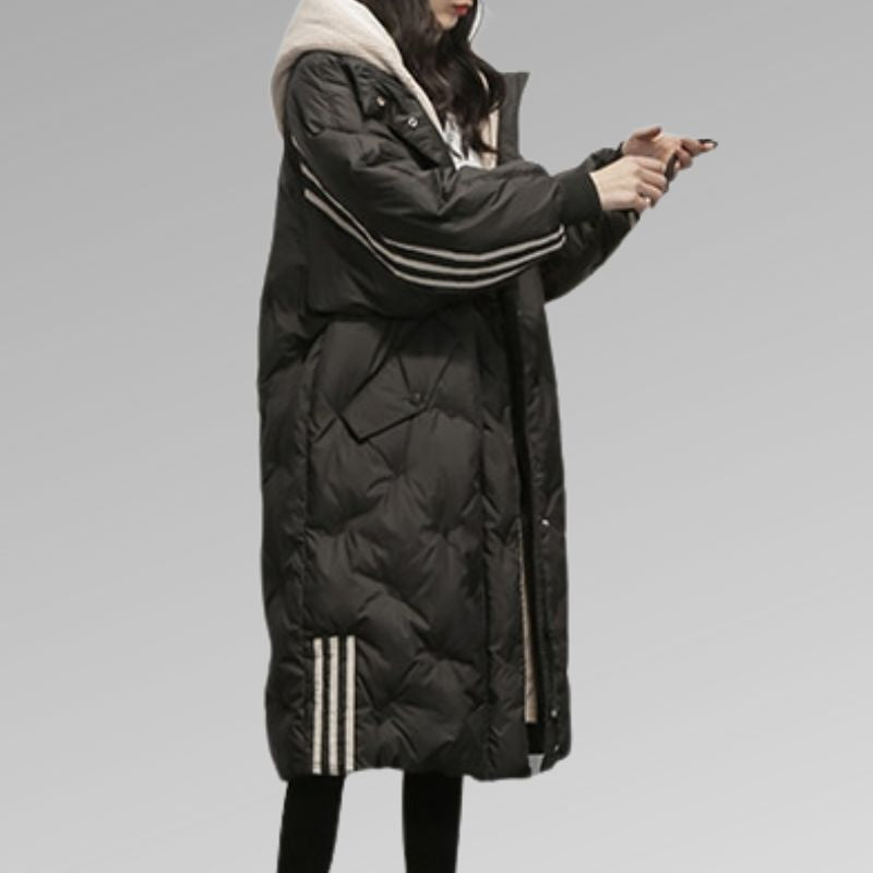 Women's Long Puffer Jacket – Quilted Winter Coat