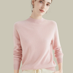 Women's Fitted Turtleneck Sweater – Classic Roll Neck Winter Sweater
