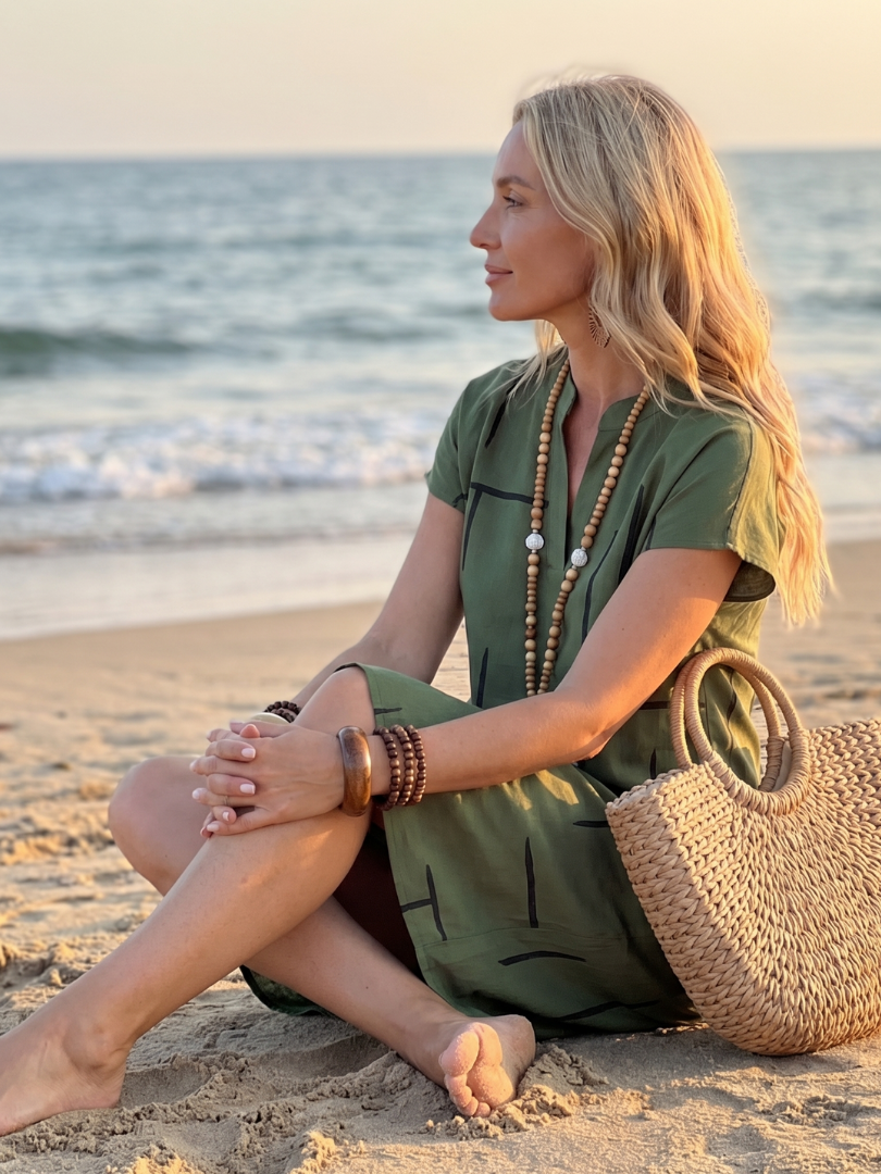 Women's Everyday Print Dress – Relaxed Flowy Day Dress