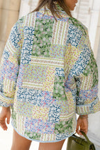 Women's Floral Pocket Cardigan – Open Front Long Sleeve Cardigan