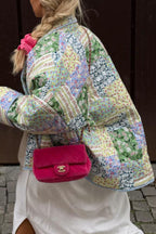 Women's Floral Pocket Cardigan – Open Front Long Sleeve Cardigan