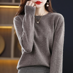 Women's Everyday Crew Neck Sweater – Soft Long Sleeve Knit Pullover