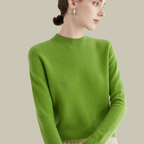 Women's Fitted Turtleneck Sweater – Classic Roll Neck Winter Sweater