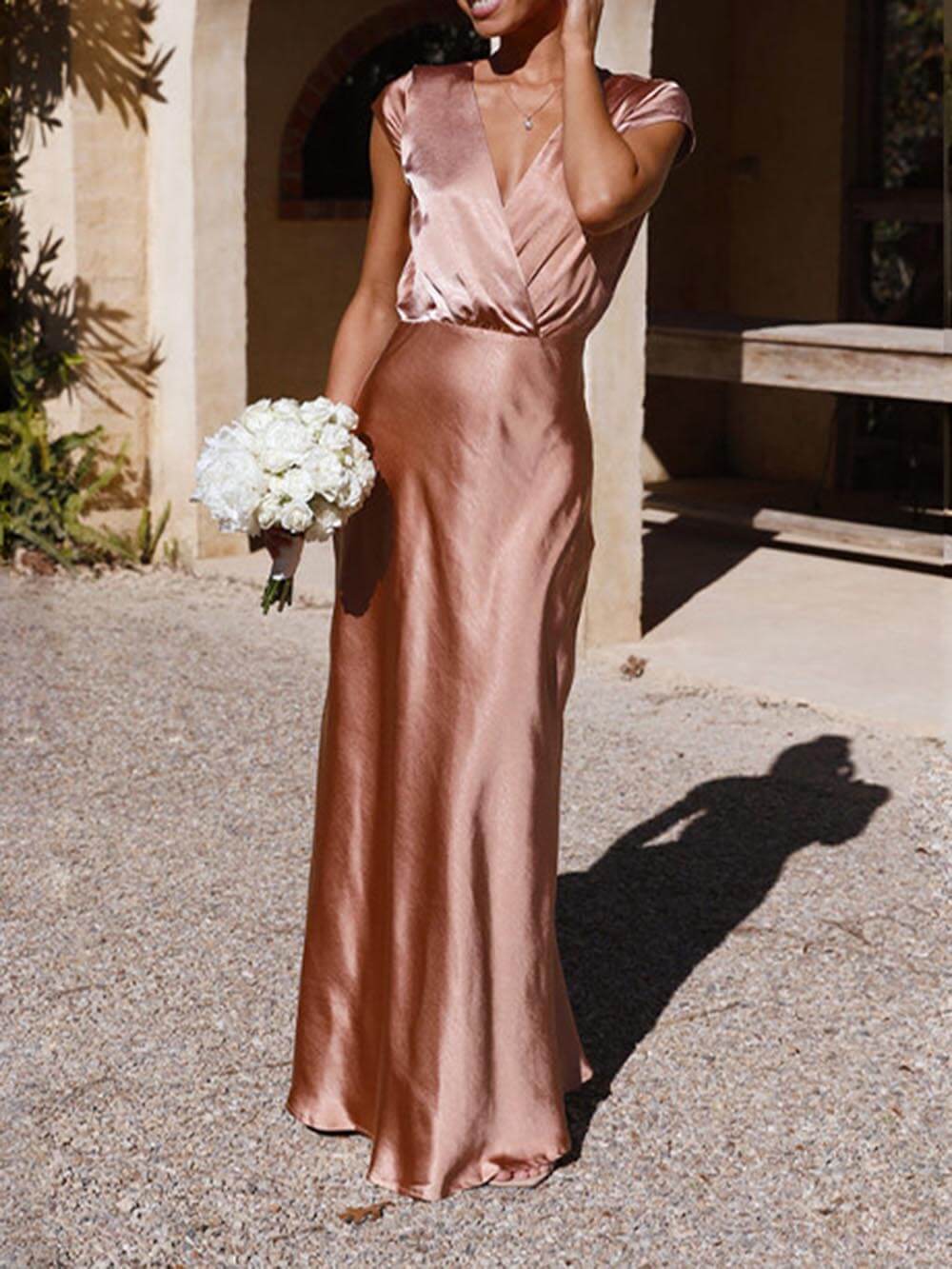 Alanah | Deep V-Neck Mermaid Gown