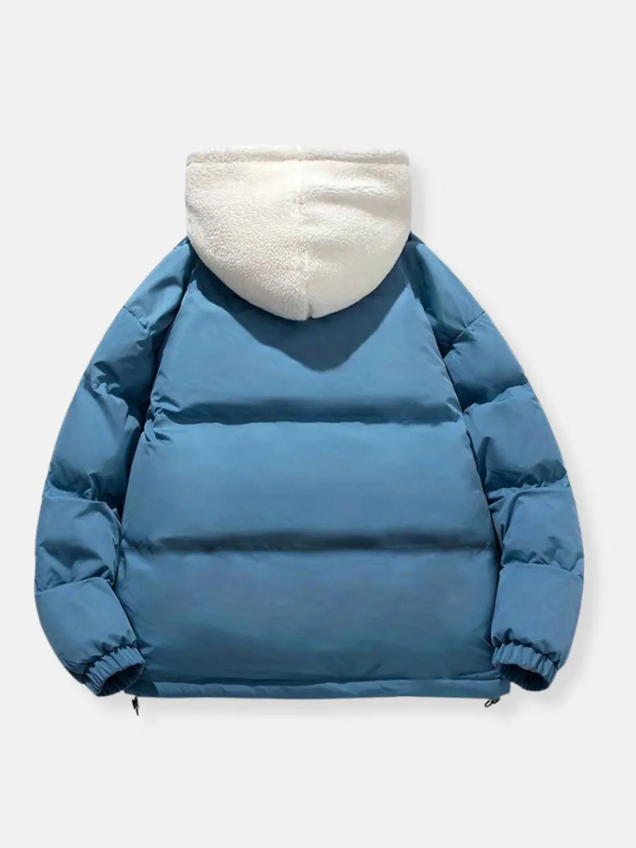 Women's Fleece Lined Winter Jacket – Hooded Zip Coat