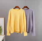 Women's Oversized Knit Sweater – Relaxed Long Sleeve Winter Sweater