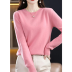 Women's Everyday Crew Neck Sweater – Soft Long Sleeve Knit Pullover