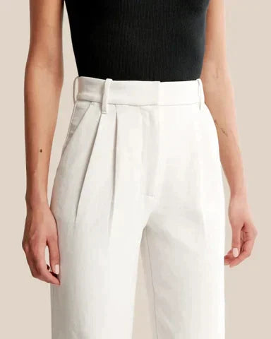Women's Flowy Wide Leg Dress Pants – High Waist Tailored Trousers