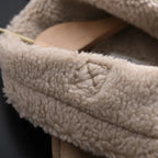 Women's Faux Shearling Aviator Jacket – Cropped Winter Jacket