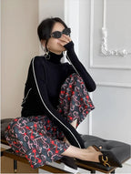 Women's Long Sleeve Roll Neck Sweater – Fitted Winter Knit Sweater