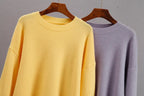 Women's Oversized Knit Sweater – Relaxed Long Sleeve Winter Sweater