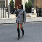 Women's Double-Breasted Winter Coat – Relaxed Stand Collar Overcoat