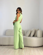 Alanah | Halter Neck Formal Jumpsuit