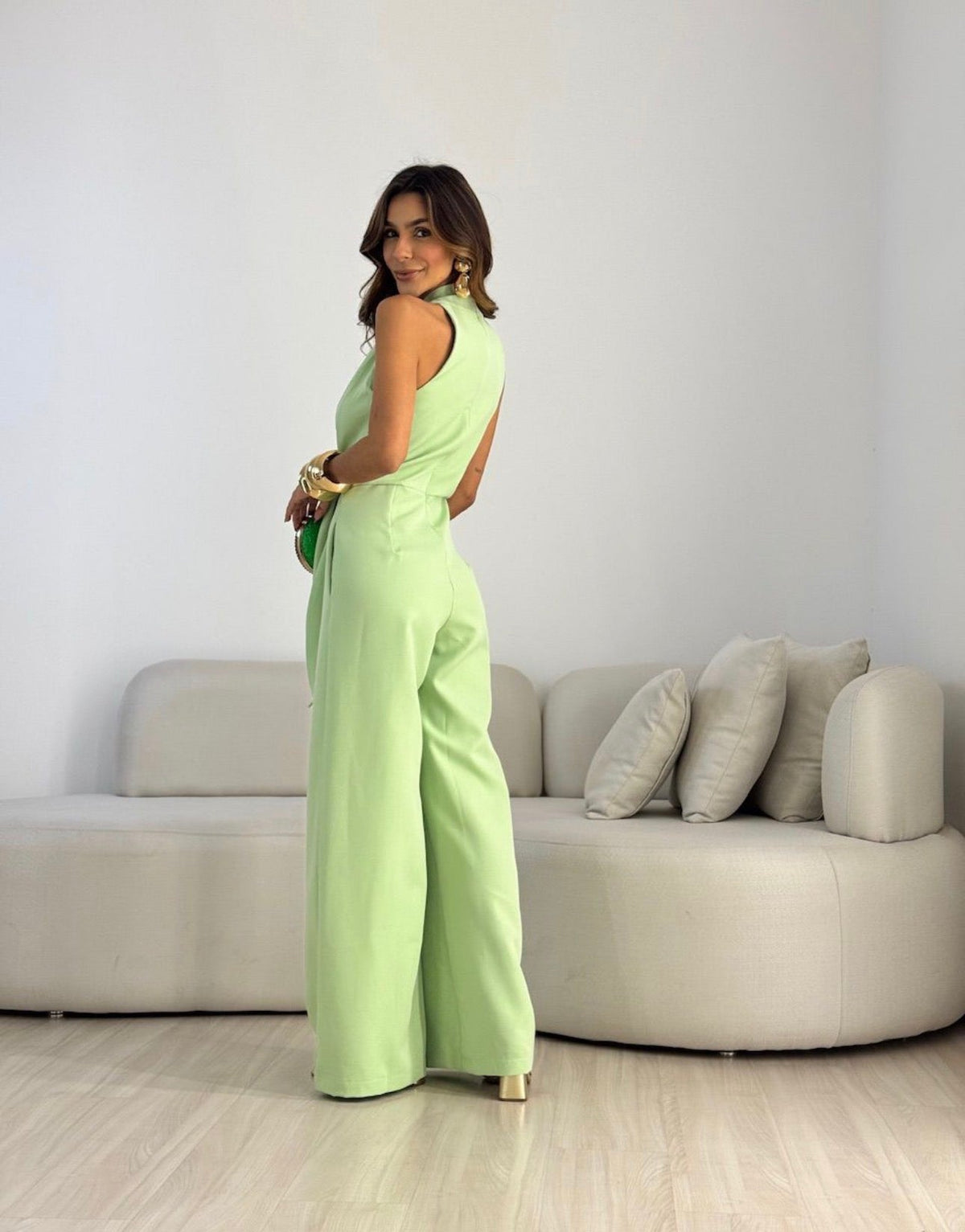 Alanah | Halter Neck Formal Jumpsuit