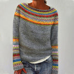Women's Everyday Crew Neck Sweater – Relaxed Long Sleeve Knit Sweater