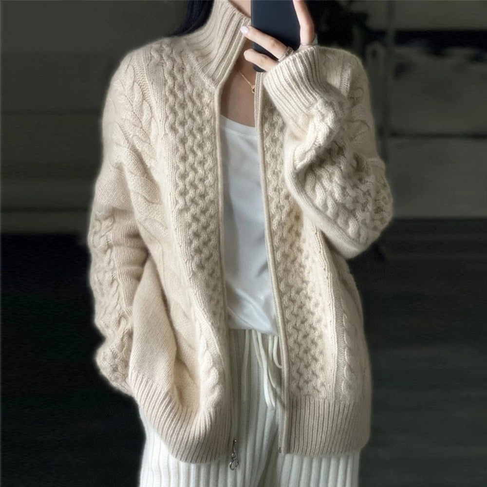 Women's High Neck Sweater Vest – Sleeveless Relaxed Layering Vest