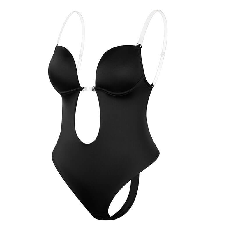 Women's Contour Low Back Bodysuit – Supportive Shaping Fitted Bodysuit