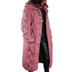 Women's Relaxed Chunky Cardigan – Long Sleeve Winter Cardigan