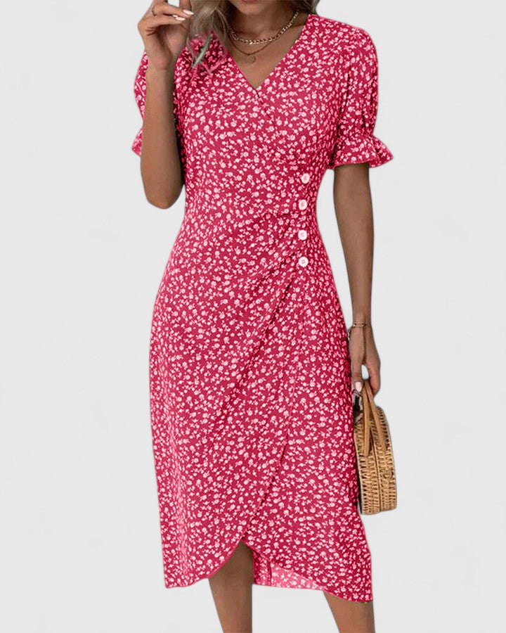 Women's Relaxed Midi Dress – Lightweight Flowy Day Dress