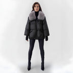 Women's Faux Fur Puffer Jacket – Longline Winter Coat