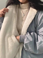 Women's Reversible Winter Jacket – Oversized Hooded Jacket