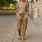 Women's Flare Sleeve Tracksuit – Cargo Pants Matching Two-Piece Set